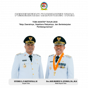 Plt. Kepala Dinas Pemberdayaan Masyarakat Desa Perempuan dan Perlindungan Anak Kabupaten Toba mengucapkan Selamat Atas Dilantiknya Bpk. Efendi S.P. Napitupulu SE dan Bpk. Drs. Audi Murphy O. Sitorus, SH, M.Si selaku Bupati dan Wakil Bupati Toba Periode 2025 -2030
