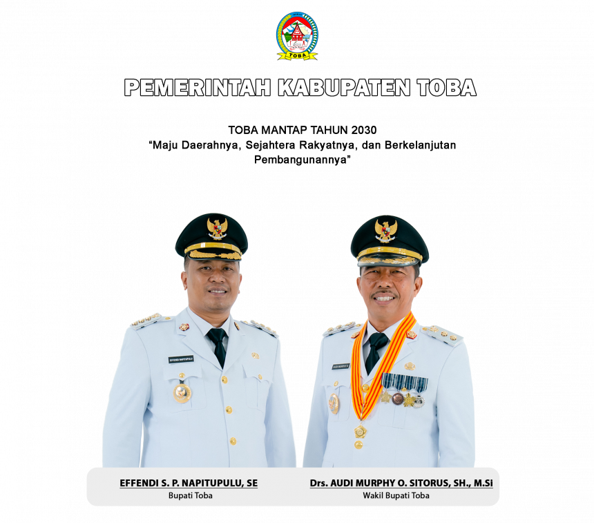 Plt. Kepala Dinas Pemberdayaan Masyarakat Desa Perempuan dan Perlindungan Anak Kabupaten Toba mengucapkan Selamat Atas Dilantiknya Bpk. Efendi S.P. Napitupulu SE dan Bpk. Drs. Audi Murphy O. Sitorus, SH, M.Si selaku Bupati dan Wakil Bupati Toba Periode 2025 -2030